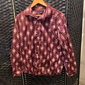 I.N.C Men’s Long Sleeve Button Down Shirt Size Medium